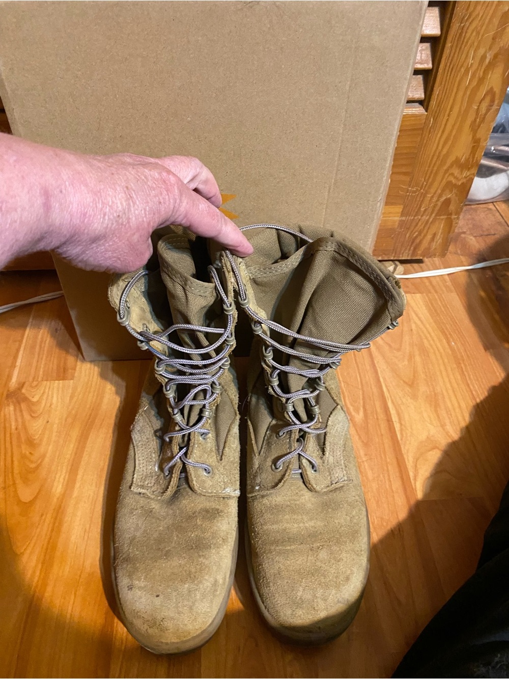Men's Desert Tan Tactical Lace-Up Boots